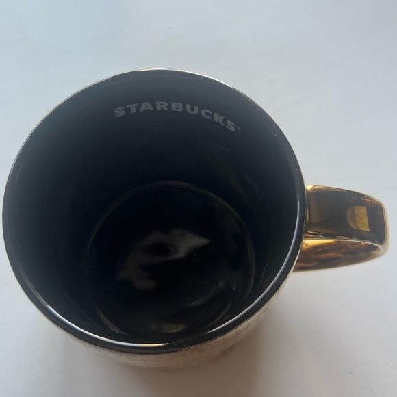 Starbucks 2019 Holiday Edition Gold Mermaid Scales Scalloped Coffee Mug 14oz - Picture 6 of 7